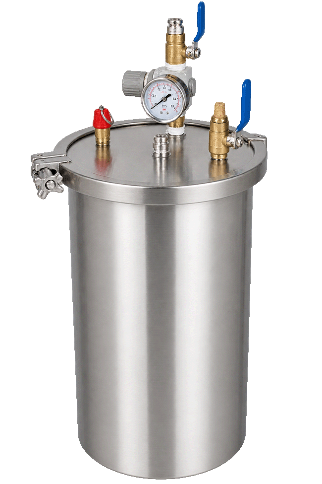 Customize 4L 304 Stainless Steel Pressure Tank Clamp 0.3MPa Long Service Life 1 Year Warranty Certified Working Temp -20-180