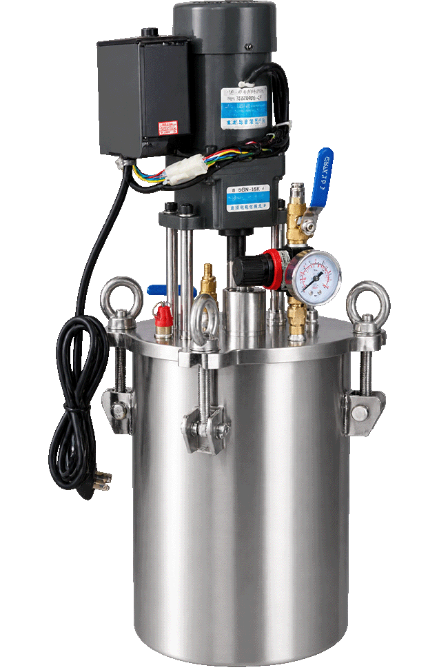 30L 120W Electric Mixing 304 Stainless Steel Pressure Tank Pneumatic Agitator 0.5MPa Design Pressure Long Service Life 1 Year