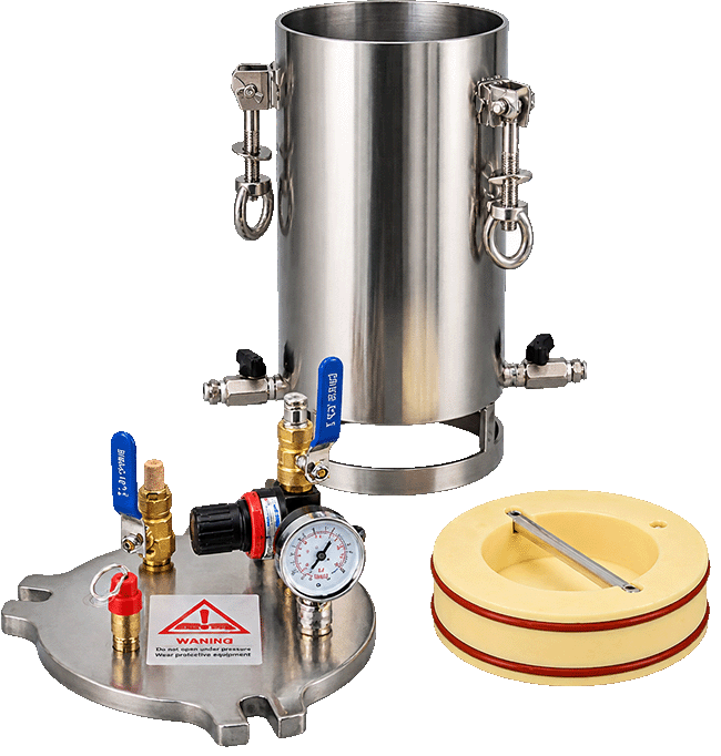 Pressure Vessel Nylon Piston 1L-5L 304 Stainless Steel 0.8MPa Max Pressure 1 Year Warranty Long Service Life -20 180 Certified