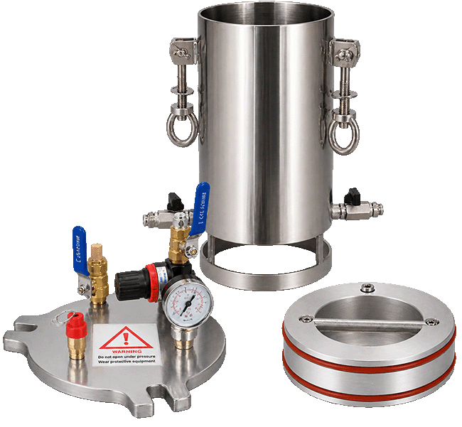 2L 304 Stainless Steel Pressure Vessel Aluminum Piston 0.8MPa Max Pressure Factory Direct Sales Dispensing Valve 1 Year Warranty