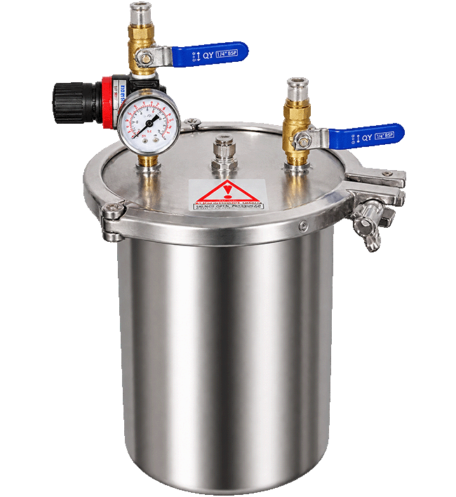 8L Vertical 304 Stainless Steel Air Pressure Vessel with Clamps for Restaurant & Farms Filling Machines Factory Direct pressure tank product image