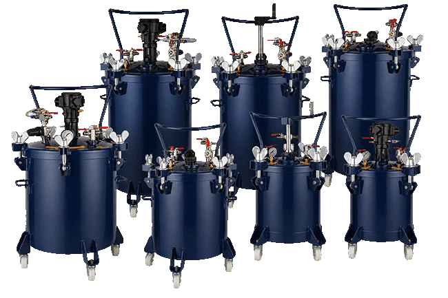 Professional Industrial Pressure Vessel Automatic Paint Spray Pot Tank 10L-60L Stainless Steel Air-Powered High Output