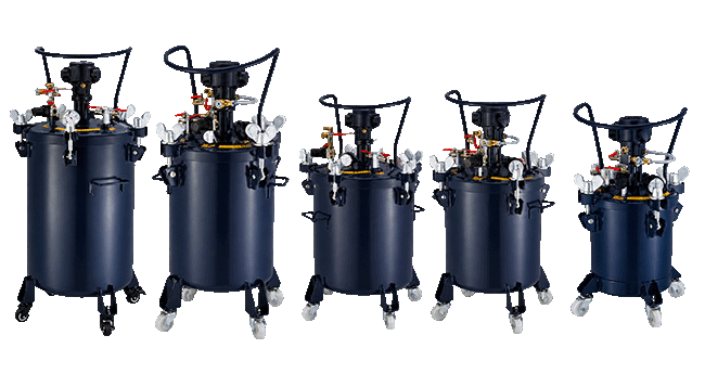Stainless Steel 60L Pressure Feed Paint Pressure Tank Electronics Manufacturing 950ml/min Output 300mm Spray Distance OEM/ODM 1