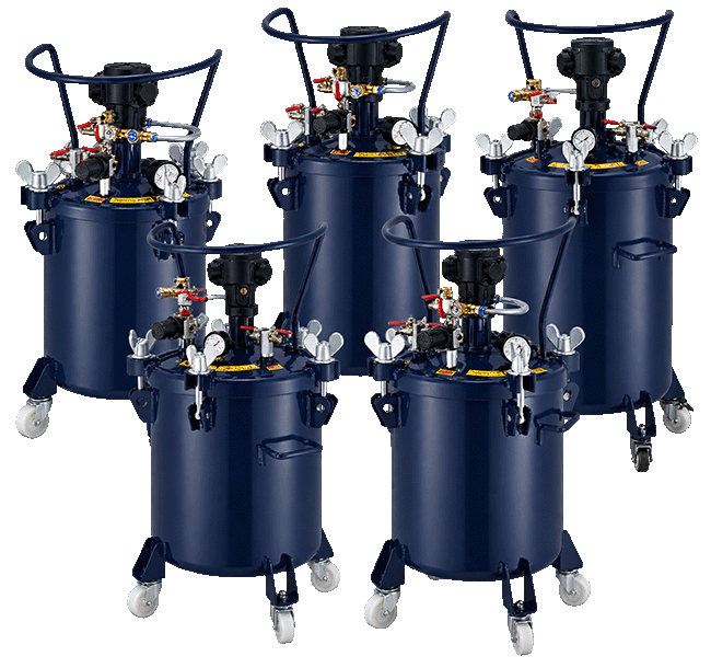 Stainless Steel Paint Mixing Tank Pressure Feed OEM Customizable 10L-60L Capacity