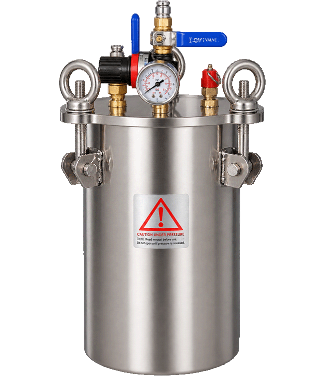 5L Industrial 304 Stainless Steel Pressure Vessels 5 Liter for Foaming Machine