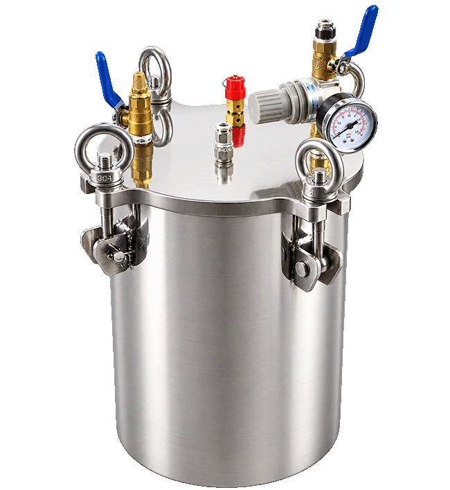 Factory High Pressure Tank 1-8 bar Free Accessories 1-200L 304 Stainless Steel Vessels Pressure Tank for Glue Dispensing Machine