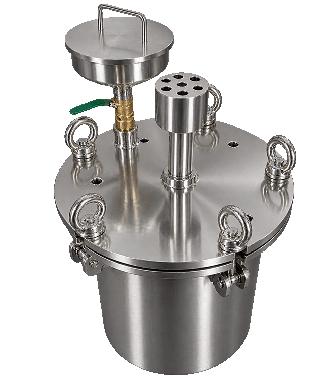 1L-200L Pneumatic Stirring Feeding Funnel Pressure Vessel Storage Tank 304/316 Stainless Steel High Productivity for Glue