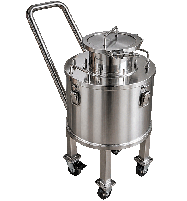 Customized According to Drawings With Trolley Stand Vertical Mixing Tank 304 316 Stainless Steel High Pressure Tank for Glue