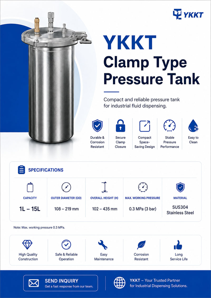 Clamp Type Pressure Tank for Adhesive Dispensing image 2