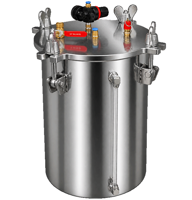 Corrosion Resistant Pressure Vessel 5-8 bar Liquid Level Gauge 304 Stainless Steel Pressure Tank for Industrial Glue