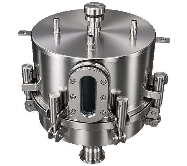 Bottom Discharge Glass Window 1L-60L With Liquid Level Display 304 Stainless Steel Pressure Tank for Industry Glue