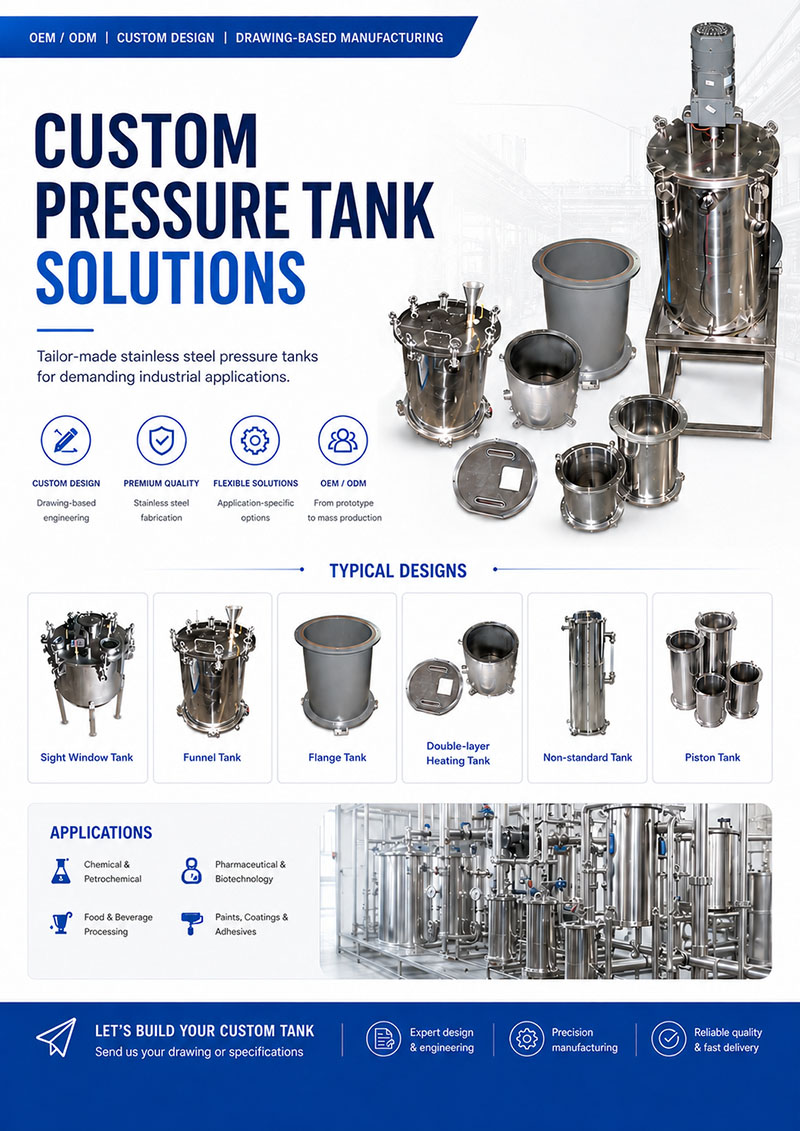 Custom Pressure Tanks for Industrial Fluid Handling image 2