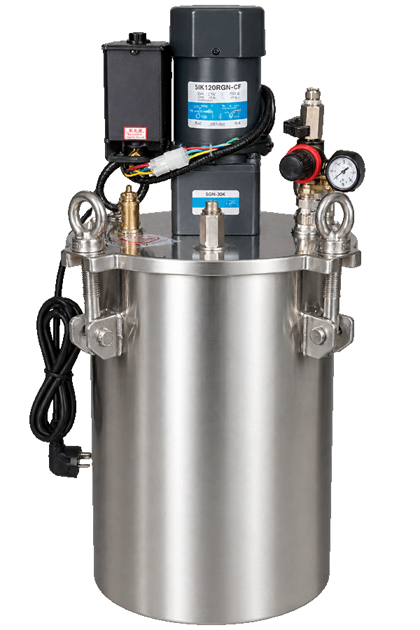 50L 120W Industrial Stainless Steel 304 Pressure Vessel with Electric Mixer New Version Industrial Electric Mixer glue pressure tank product image