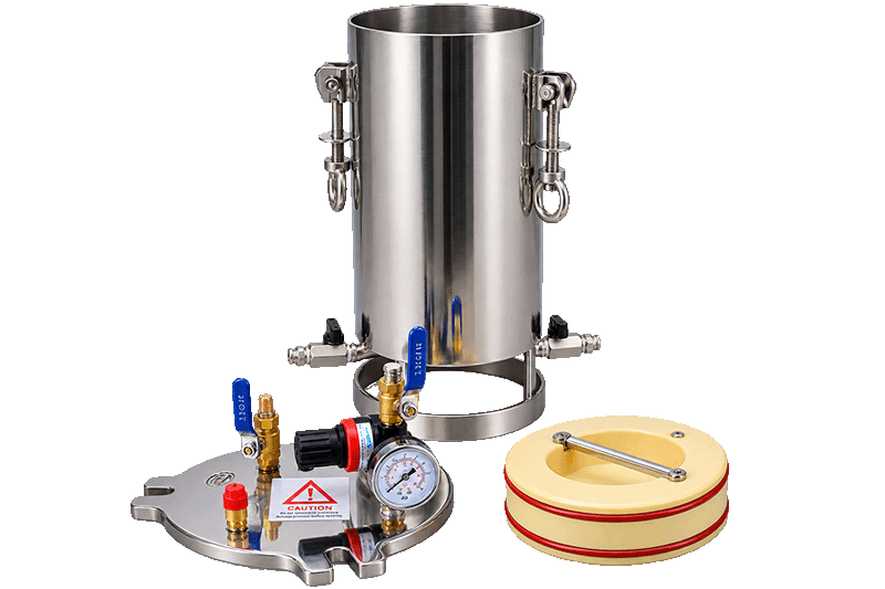 Industrial 5L Stainless Steel Pressure Tank 304 Vessel with Nylon Piston for Foaming Machine