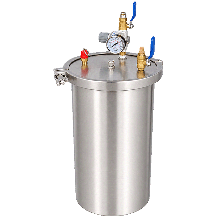 Professional 4L 304 Stainless Steel High-Pressure Vessel with Clamps Aerosol Filling Equipment