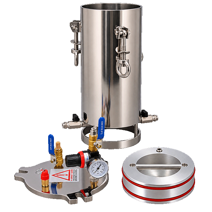 4L Factory Supply Custom Supported 304 Stainless Steel Vertical Type Pressure Tank 0.8MPa Design Pressure Long Service Life 1