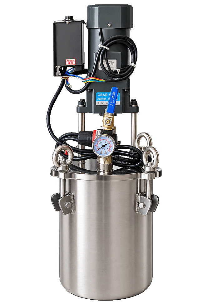 80L High Pressure Gas Vessel Industrial 304 Stainless Steel with Electric Mixer
