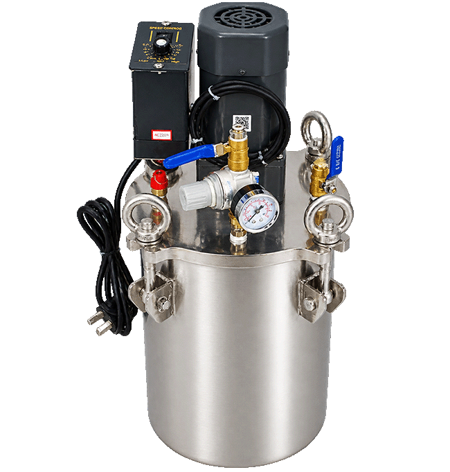 Professional 5L 90W Duty Pressure Vessel 304 Stainless Steel with Electric Mixer