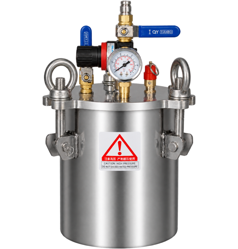Professional 4L 304 Stainless Steel Pressure Tank for Spraying Machine New Condition for Restaurant Manufacturing Plant