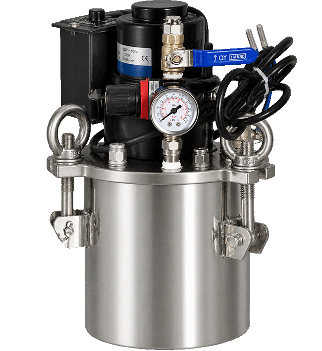 Factory Supply 304 Stainless Steel Mobile Pressure Vessels/Gas Cylinders 20L 90W with Electric Mixer