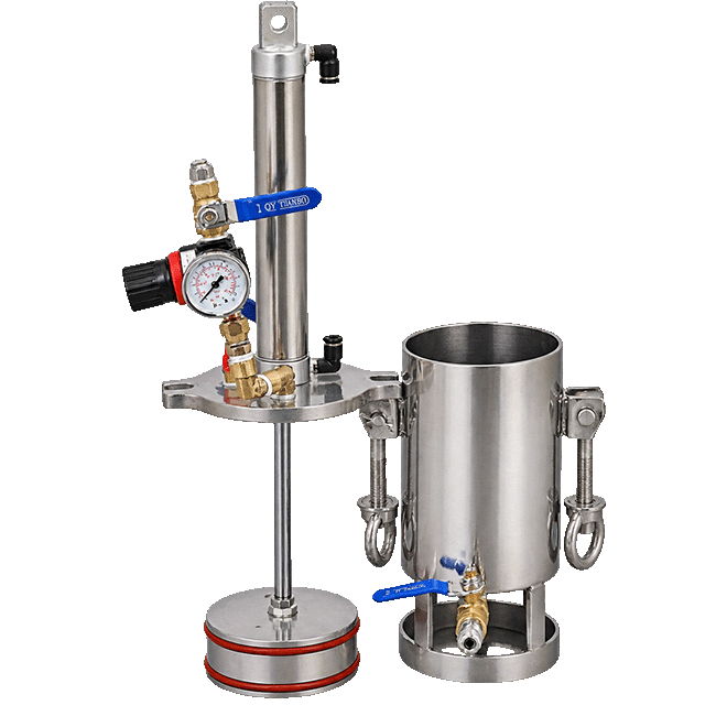 5L Industrial 304 Stainless Steel Pressure Vessel Shell with Piston and Cylinder Durable Shell Material