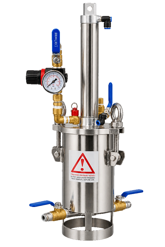 2L Factory Price Stainless Steel 304 Pressure Vessel with Piston and Cylinder High Quality Shell