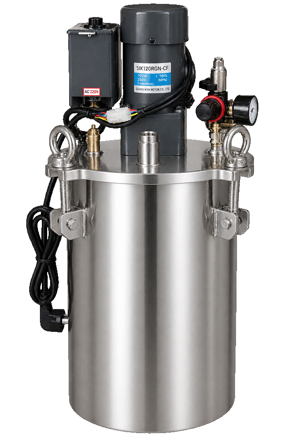 50L 120W Industrial Stainless Steel 304 Pressure Vessel with Electric Mixer New Version Industrial Electric Mixer