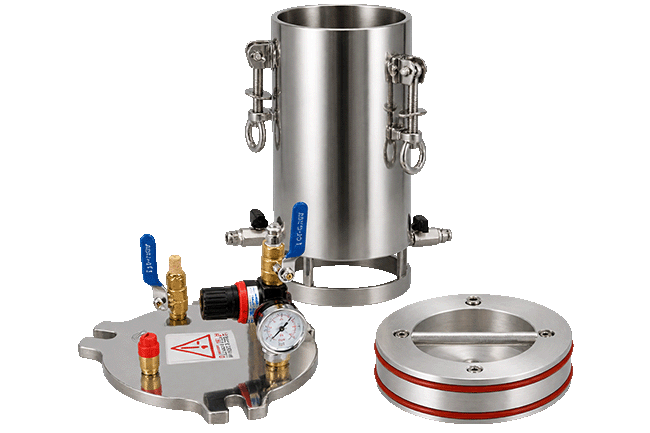 Industrial 5L Stainless Steel Pressure Vessel 304 Material with Aluminum Piston for Foaming Machine