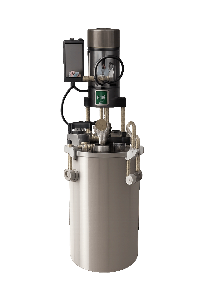8L 0.5MPa Design Pressure 304 Stainless Steel Industrial Chemical Pressure Vessel with Pneumatic Agitator