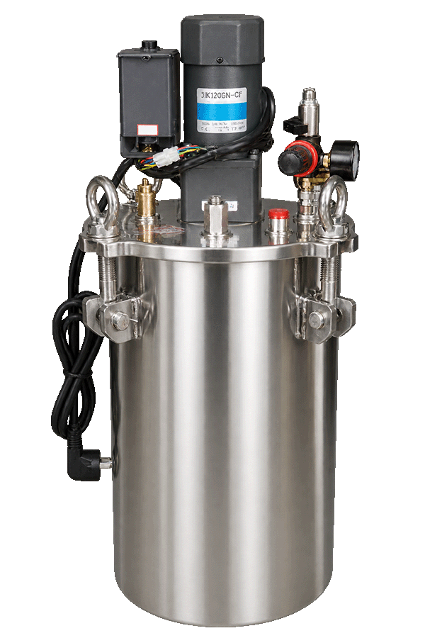 50L 120W Industrial Stainless Steel 304 Pressure Vessel with Electric Mixer New Version Industrial Electric Mixer