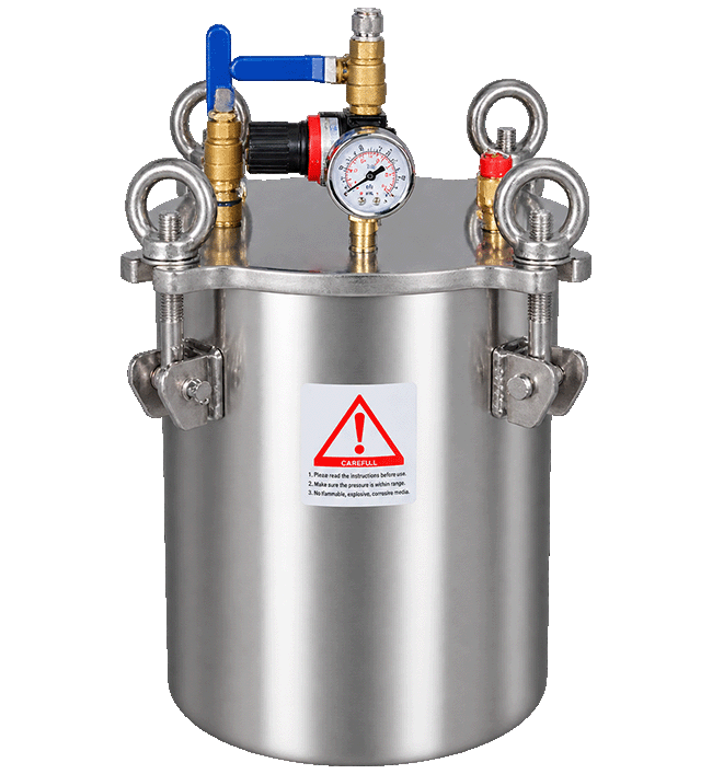 Customize Factory Direct 8L 304 Stainless Steel Pressure Vessel 0.5MPa Design Pressure for Aerosol Filling Equipment
