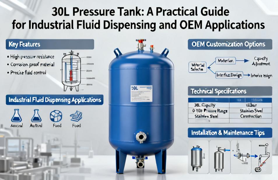 30L Pressure Tank | A Practical Guide for Industrial Fluid Dispensing and OEM Applications