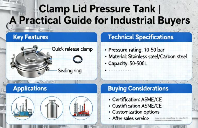 Clamp Lid Pressure Tank | A Practical Guide for Industrial Buyers