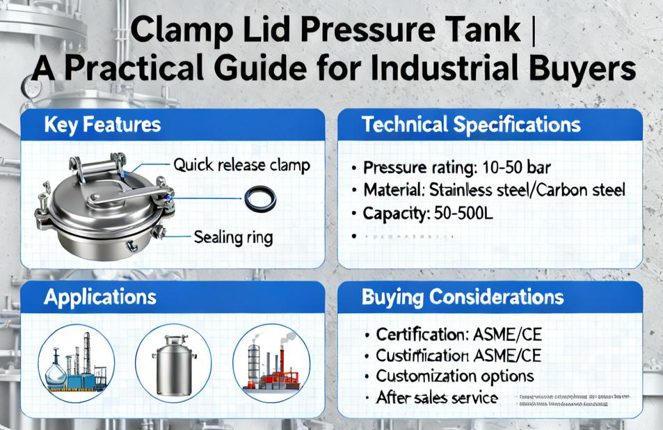 Clamp Lid Pressure Tank | A Practical Guide for Industrial Buyers