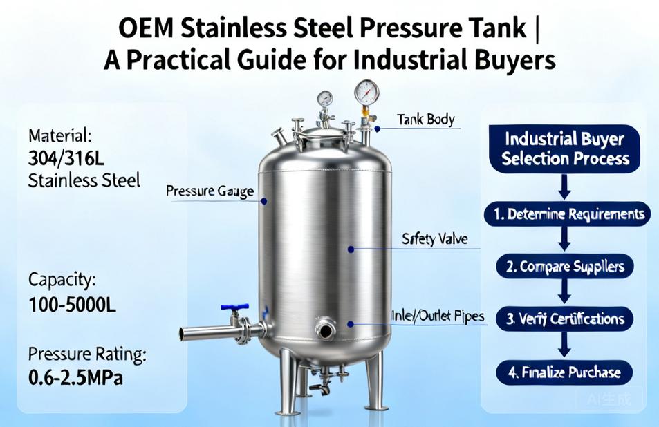 OEM Stainless Steel Pressure Tank | A Practical Guide for Industrial Buyers
