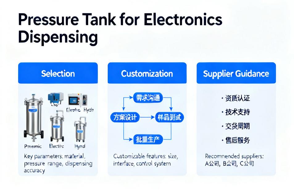 Pressure Tank for Electronics Dispensing | Selection, Customization, and Supplier Guidance
