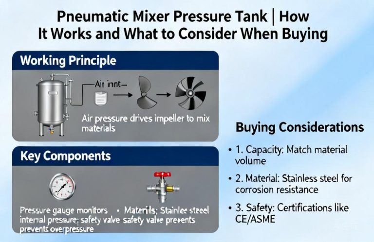 Pneumatic Mixer Pressure Tank | How It Works and What to Consider When Buying