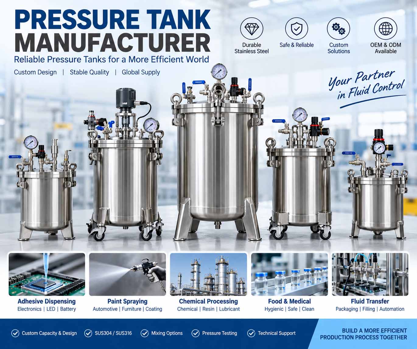 How to Choose a Reliable Pressure Tank Manufacturer for Industrial Applications