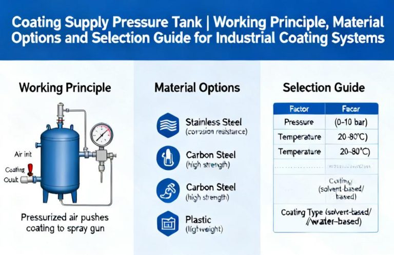 Coating Supply Pressure Tank | Working Principle, Material Options and Selection Guide for Industrial Coating Systems