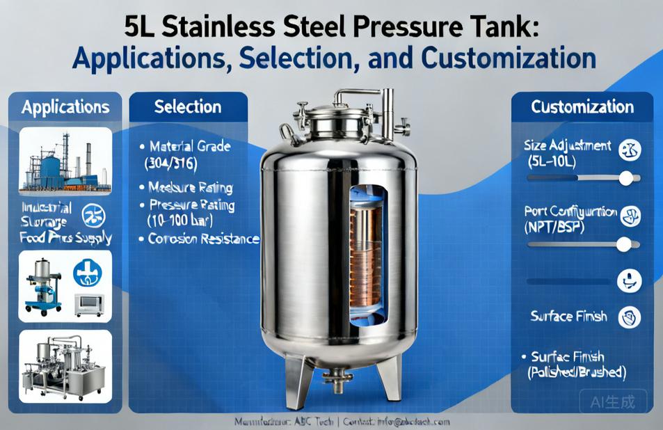 5L Stainless Steel Pressure Tank | Applications, Selection, and Customization