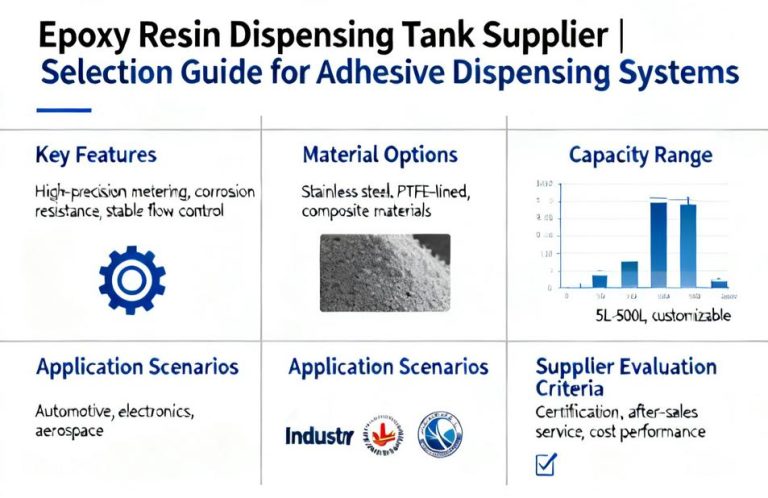 Epoxy Resin Dispensing Tank Supplier | Selection Guide for Adhesive Dispensing Systems