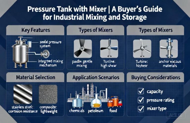 Pressure Tank with Mixer | A Buyer’s Guide for Industrial Mixing and Storage