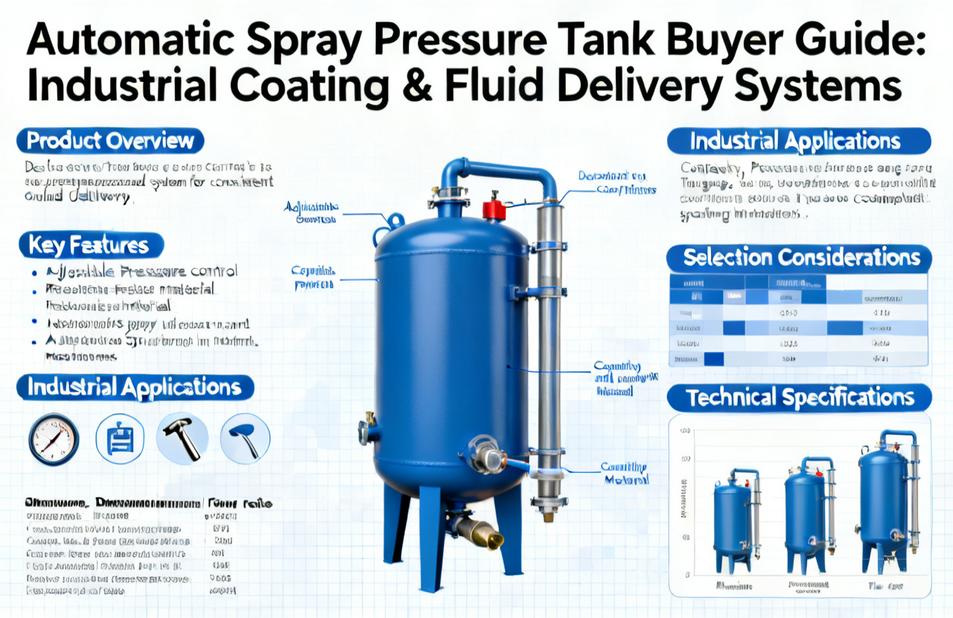 Automatic Spray Pressure Tank | A Buyer Guide for Industrial Coating and Fluid Delivery Systems