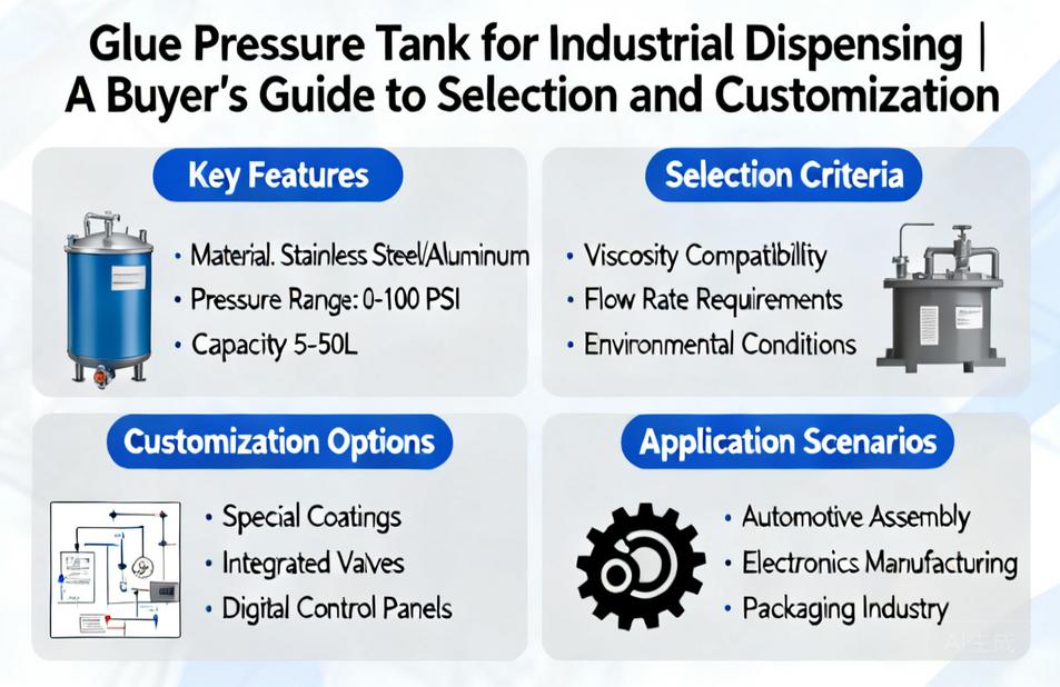 Glue Pressure Tank for Industrial Dispensing | A Buyer’s Guide to Selection and Customization