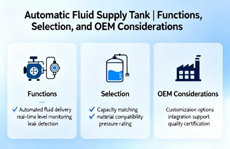 Automatic Fluid Supply Tank | Functions, Selection, and OEM Considerations