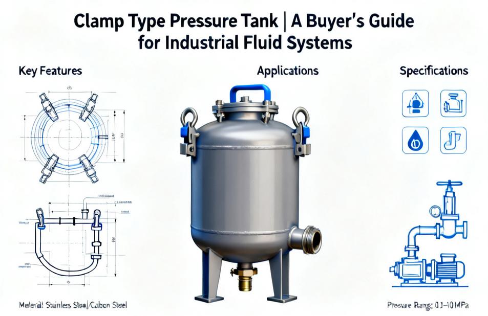 Clamp Type Pressure Tank | A Buyer's Guide for Industrial Fluid Systems
