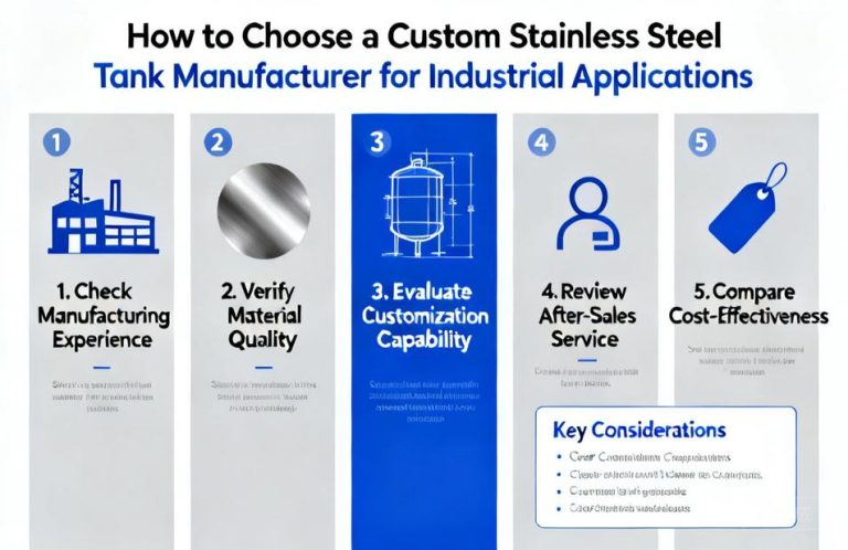 How to Choose a Custom Stainless Steel Tank Manufacturer for Industrial Applications