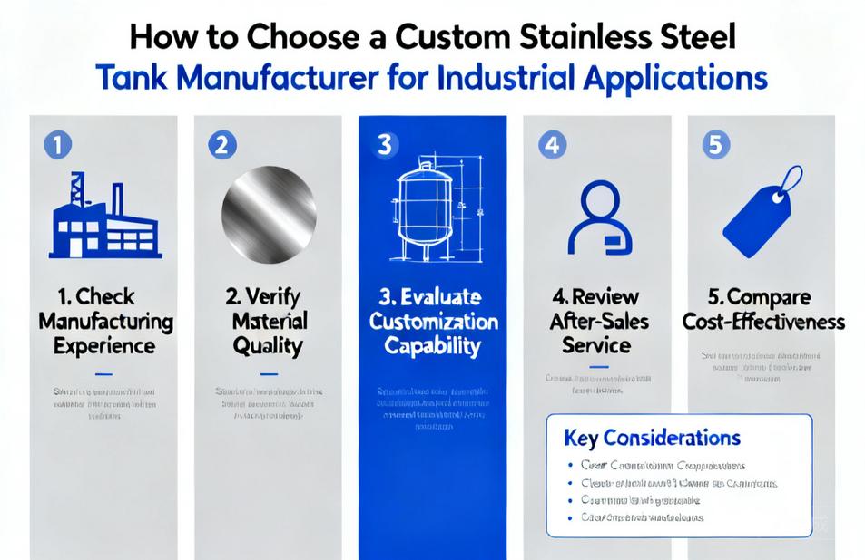 How to Choose a Custom Stainless Steel Tank Manufacturer for Industrial Applications